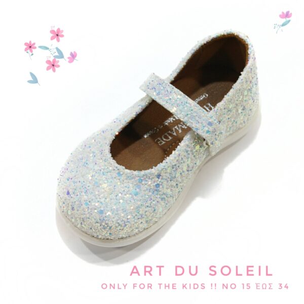 ART DU SOLEIL   glitter  δερματινη παιδικη μπαλαρινα 019 - Image 4