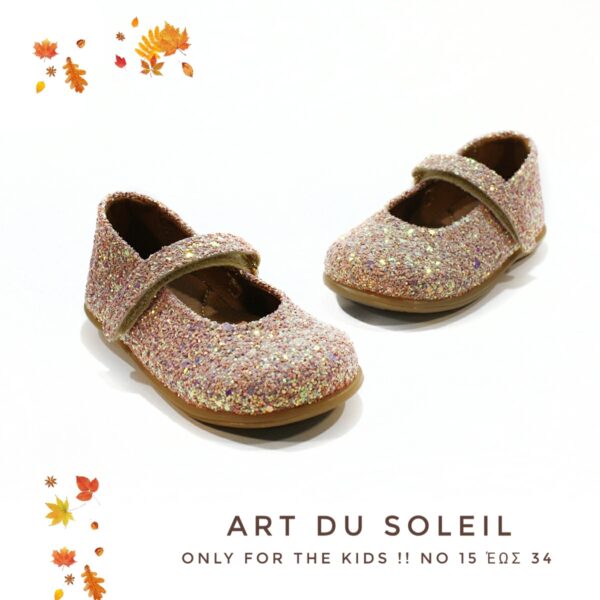 ART DU SOLEIL   glitter  δερματινη παιδικη μπαλαρινα 021 - Image 3