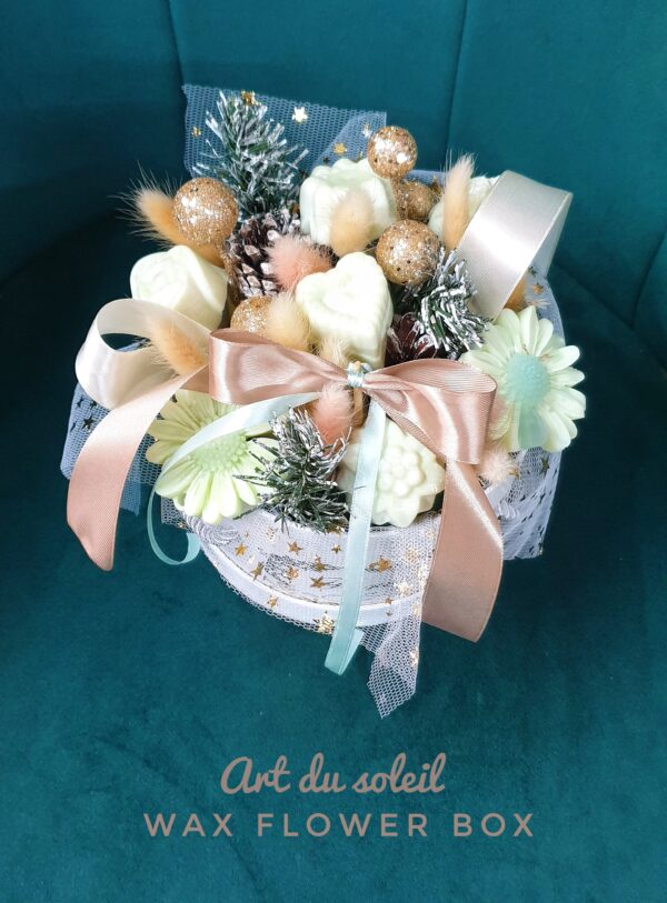 Flowers made of candle in a box (005) - Image 2