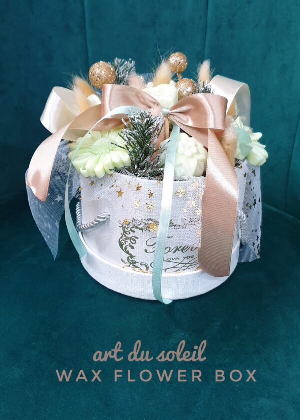 Flowers made of candle in a box (005) - Image 3