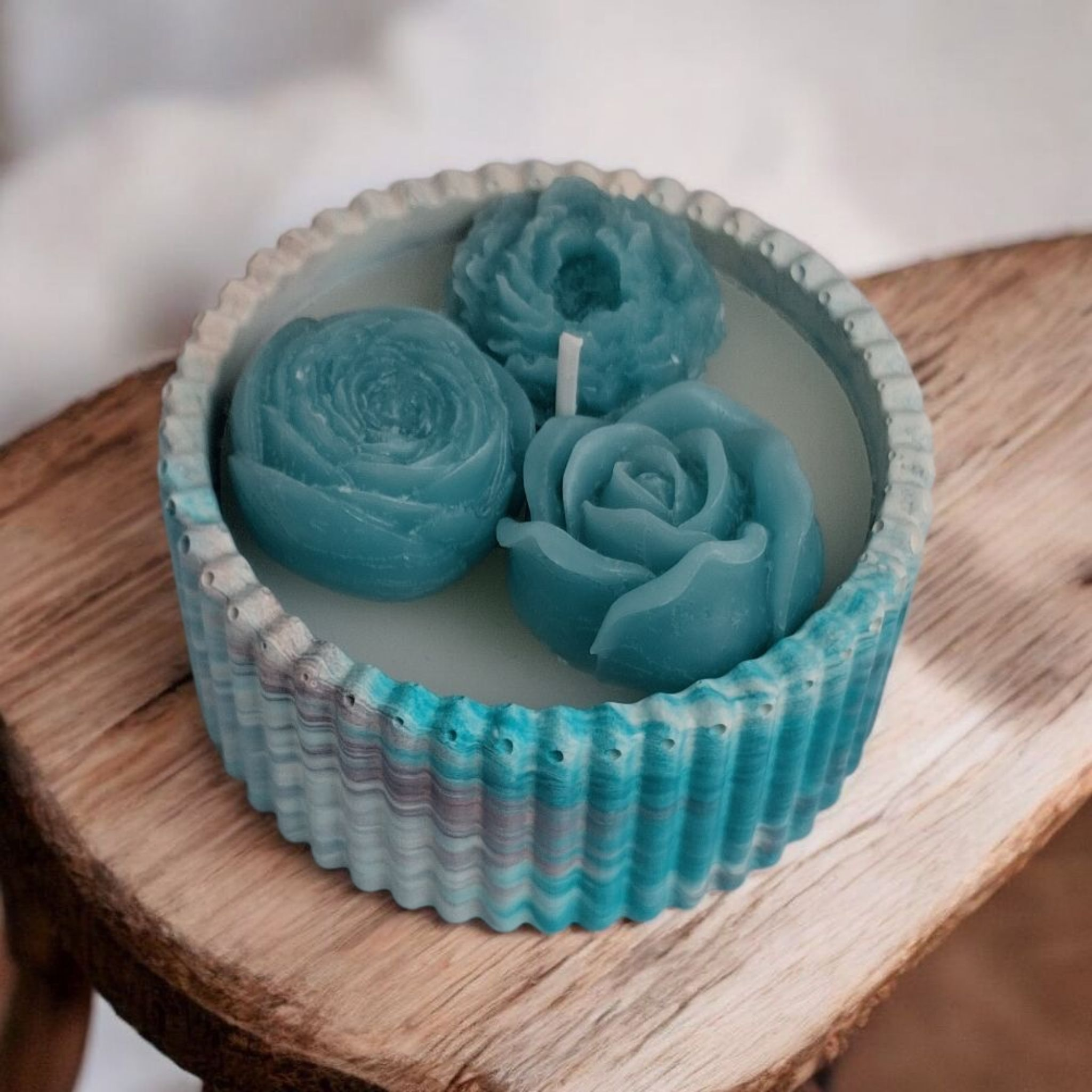 Κεραμικό χειροποιητο βαζακι με φλόγα που ηρεμει! ΑΡΩΜΑ - TOBACCO VANILLA