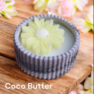 ( BEST  SELLER ) ΧΕΙΡΟΠΟΙΗΤΟ ΚΕΡΑΜΙΚΟ ΒΑΖΑΚΙ ΜΕ ΚΕΡΙ !!! ΑΡΩΜΑ 'COCO-BUTTER'