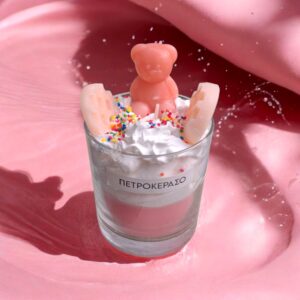 ΧΕΙΡΟΠΟΙΗΤΟ ΑΡΩΜΑΤΙΚΟ ΚΕΡΙ 'ΠΕΤΡΟΚΕΡΑΣΟ' ΚΑΙ ΓΑΡΝΙΤΟΥΡΑ ΣΑΝΤΙΓΙ ΒΑΖΑΚΙ 220 ml