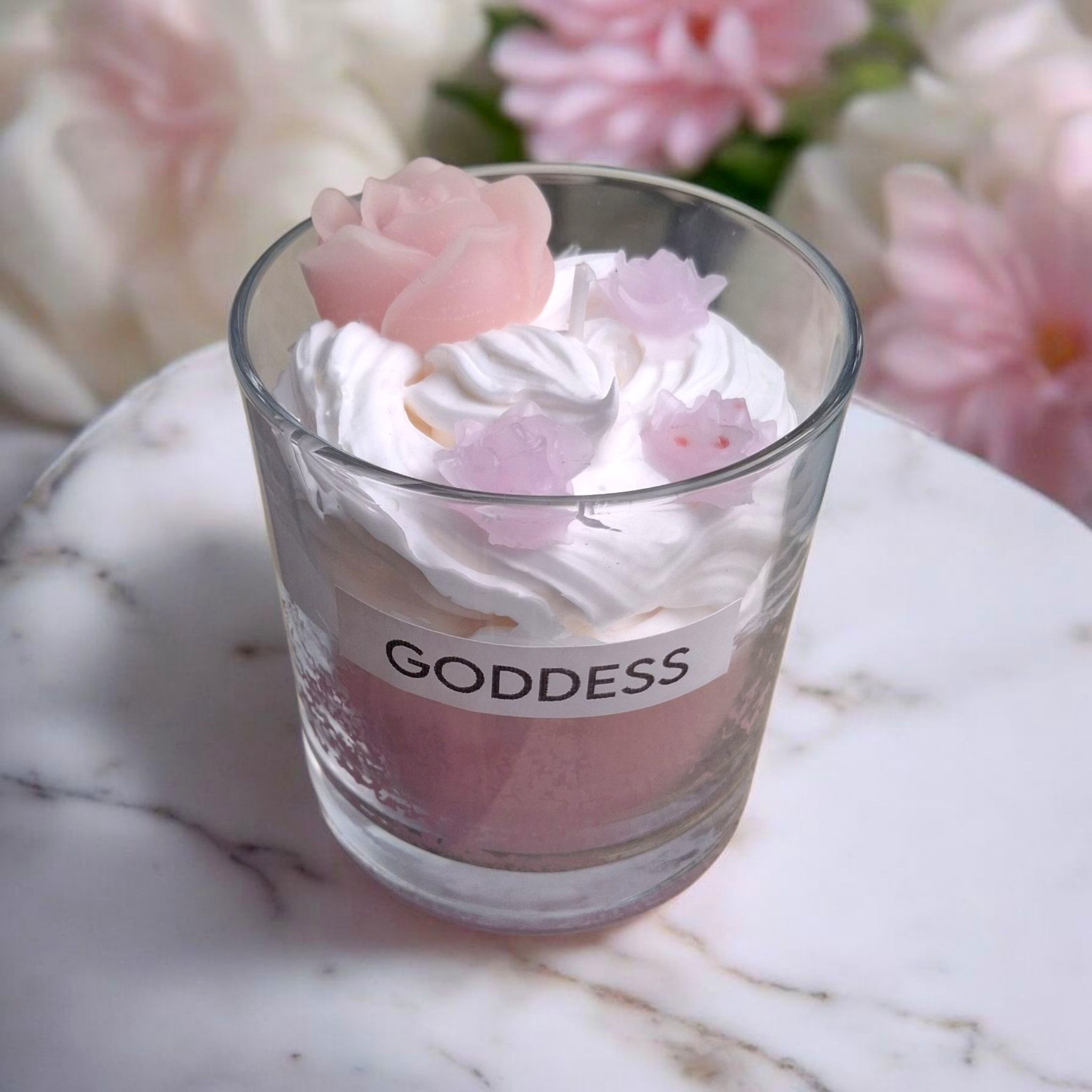 ΧΕΙΡΟΠΟΙΗΤΟ ΑΡΩΜΑΤΙΚΟ ΚΕΡΙ 'ΤΥΠΟΥ-GODDESS' ΚΑΙ ΓΑΡΝΙΤΟΥΡΑ ΣΑΝΤΙΓΙ ΒΑΖΑΚΙ 220 ml