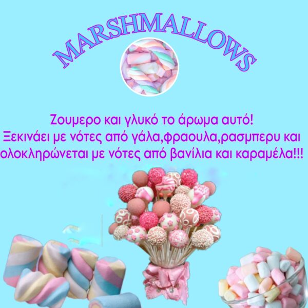 ΧΕΙΡΟΠΟΙΗΤΟ ΑΡΩΜΑΤΙΚΟ ΚΕΡΙ ''MARSHMALLOWS'' (ΒΑΖΟ 220 ml) - Image 2